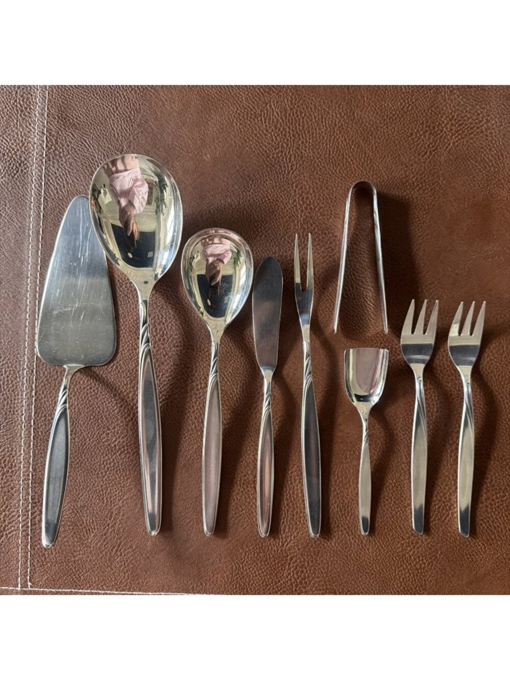 WMF Rom Silverplate Serving Utensils 9 Pc Lot Pie Server Sugar Tongs Germany